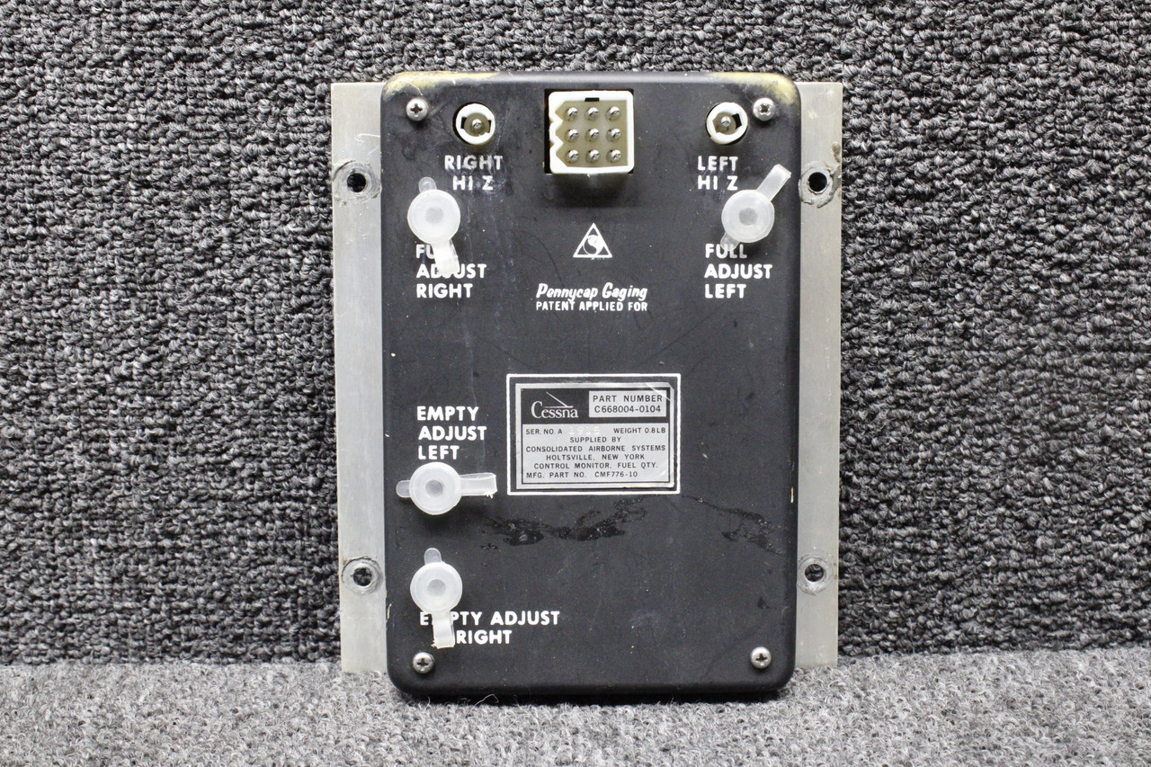CMF776-10 (Alt: C668004-0104) Consolidated Airborne Fuel Qty Control Monitor
