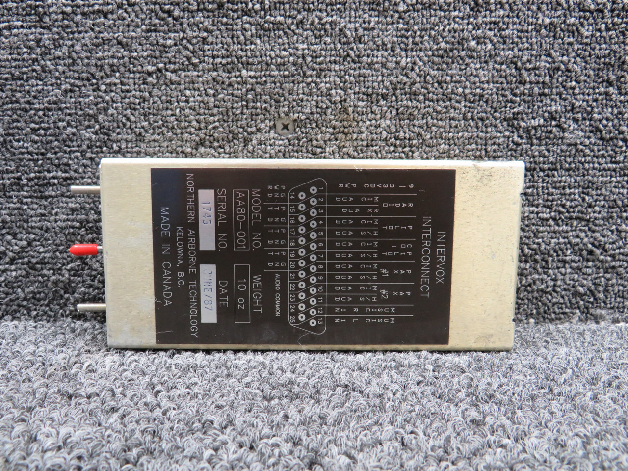 AA80-001 Northern Airborne Technology Interconnect Intercom (Minus