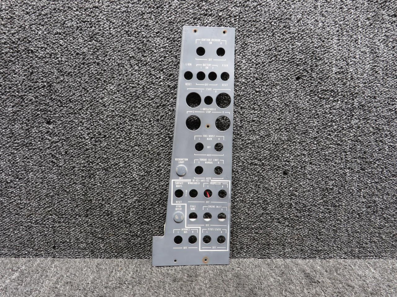 95-0810-9 (Alt: 9910340-21 ) Cessna 441 EL Switch Panel LH Forward