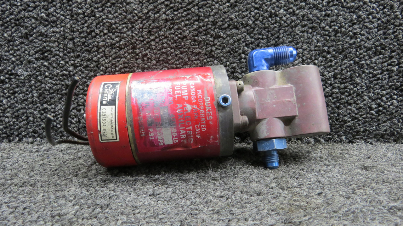 4140-00-15 (Alt: C291504-0201) Dukes Electric Boost Fuel Pump w Mount (Core)