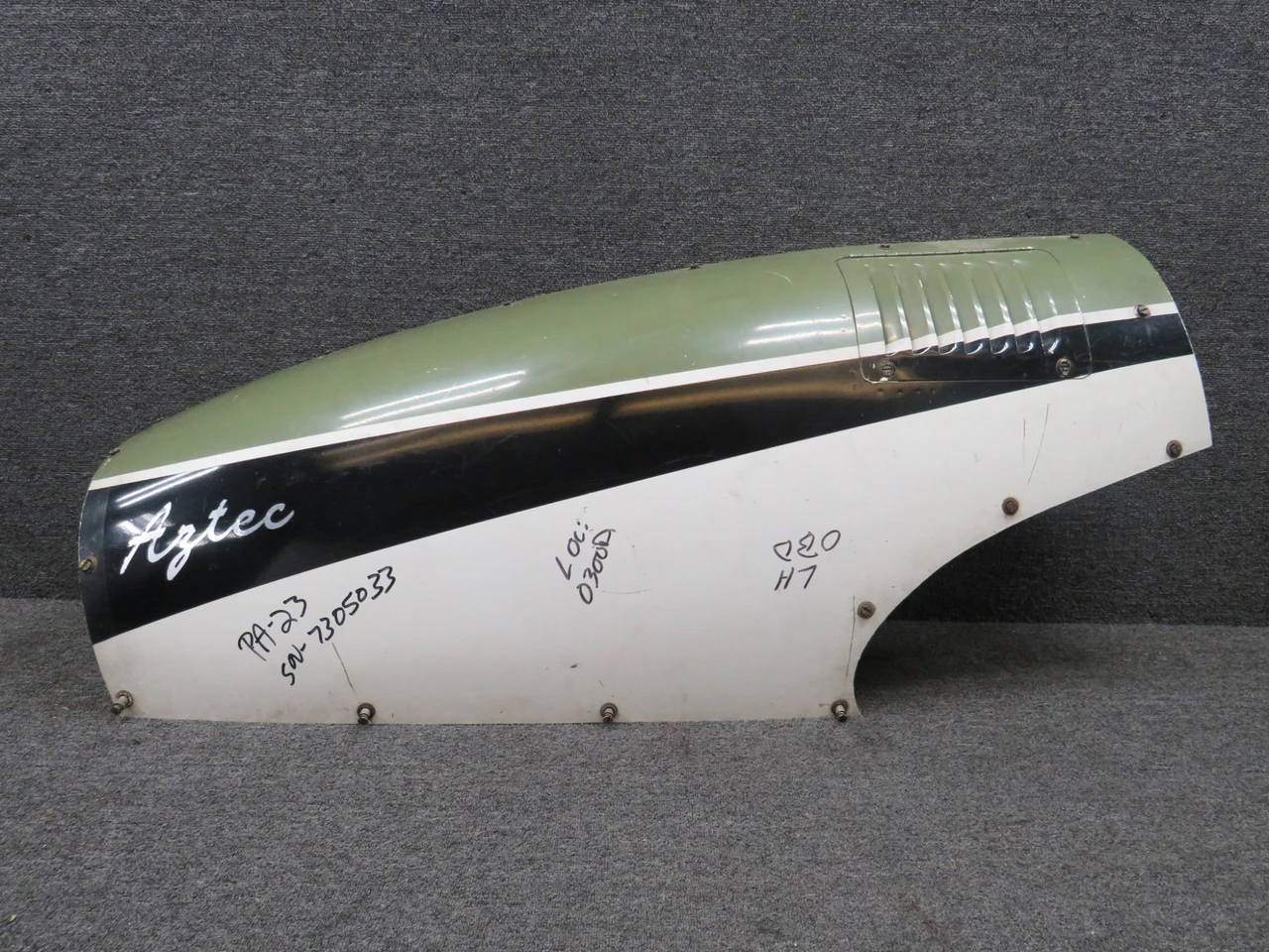 32329-000 Piper PA-23-250 Engine Cowling Panel Assembly Outboard LH w Louver