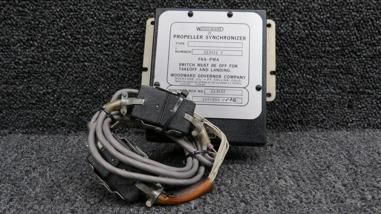 213433, 213421B (Use: 213781) Woodward Propeller Synchronizer Box Assembly