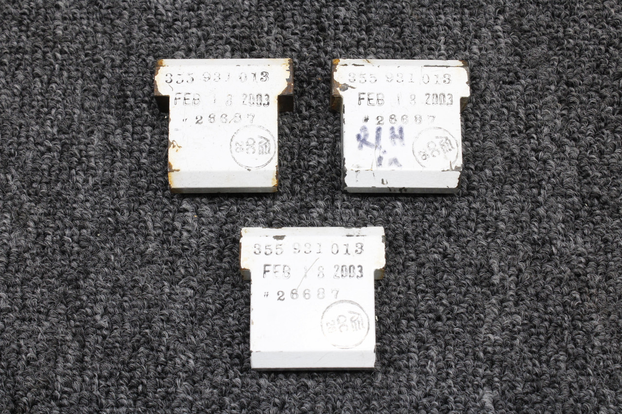 355-931-013 Eurocopter AS350B2 Passenger Seat Mount Fitting Set of 3