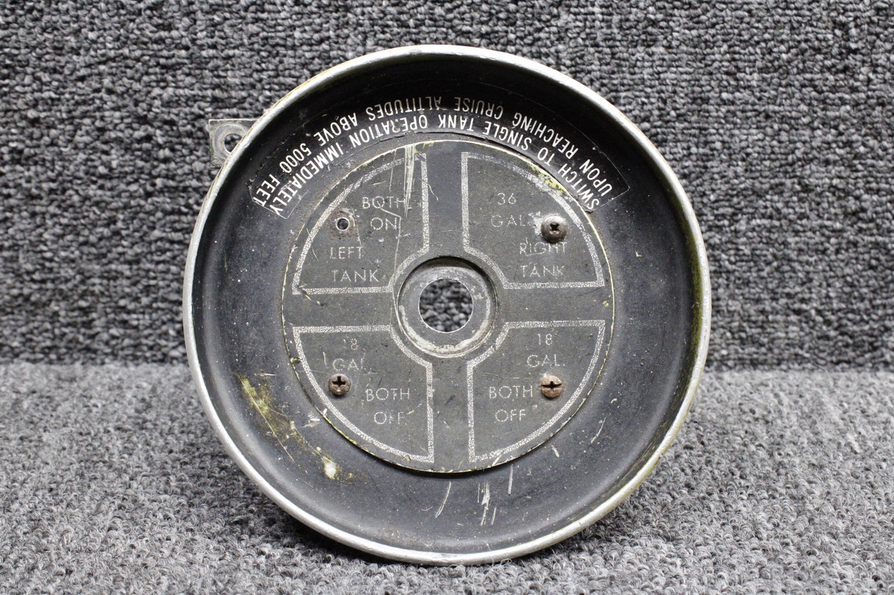 0511167-12, 0511198, 0511190 Cessna 172D Fuel Selector Placard