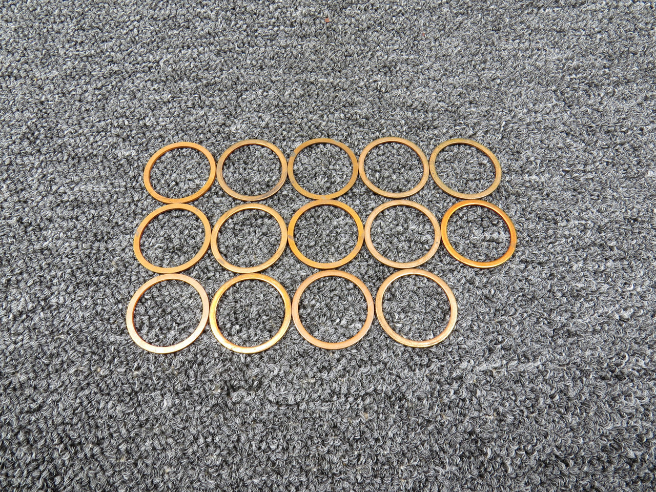Copper Crush Washer Set of 14 Thickness: 1.5 mm (No Data Tag)