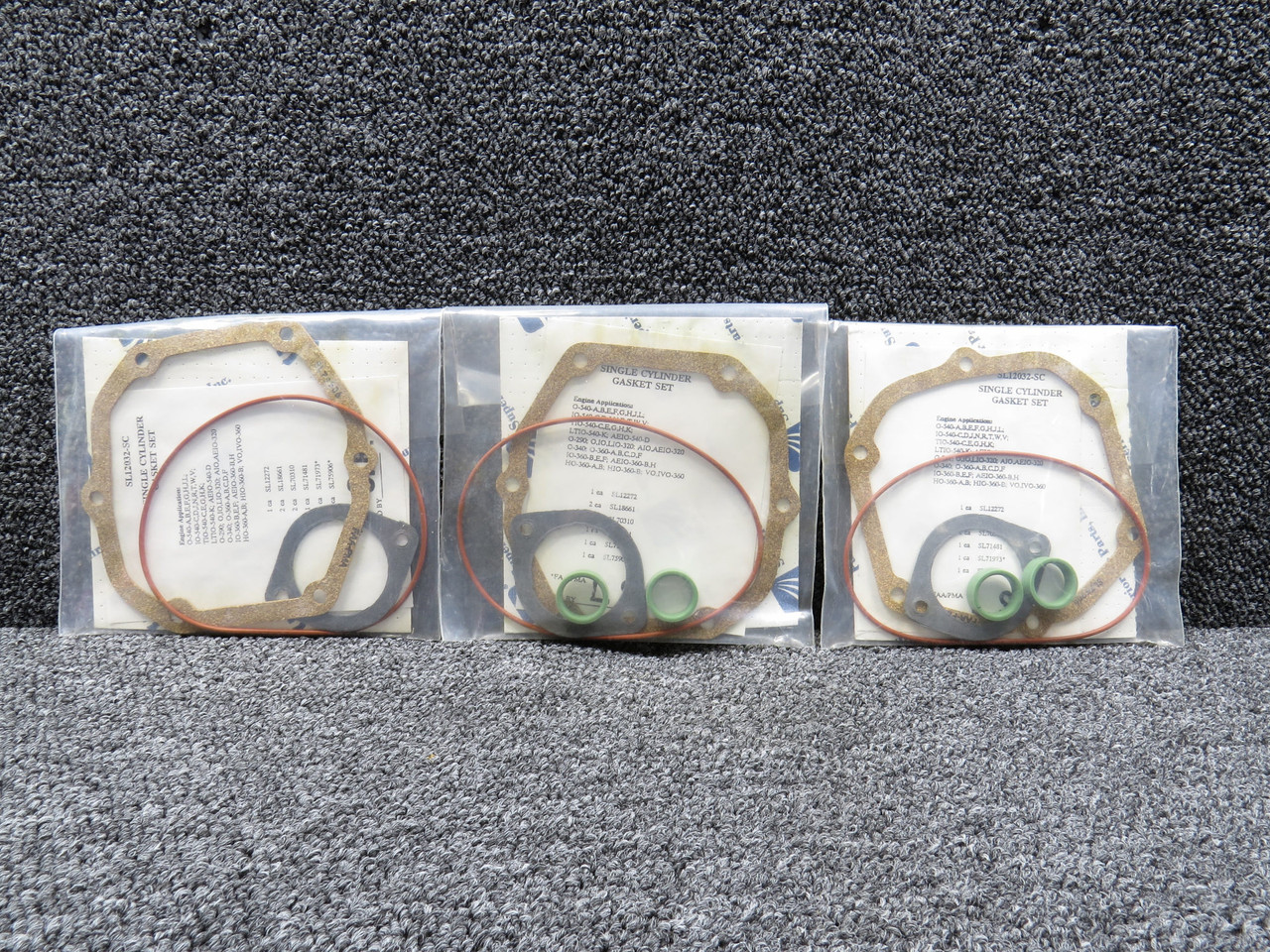 SL12032-SC Single Cylinder Gasket Set (3 Incomplete Sets)