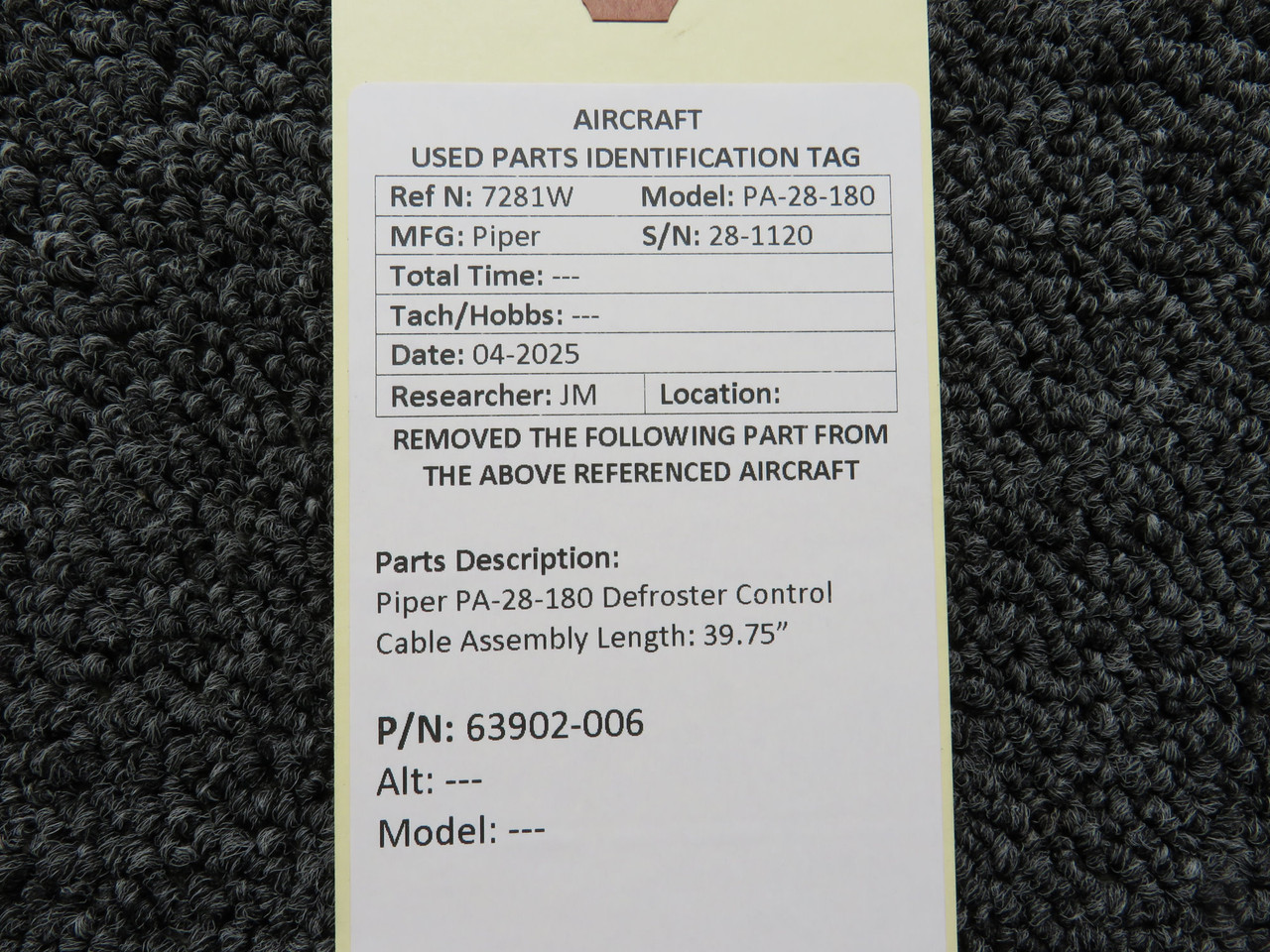 user_ab49aeb2出品 78729-002 Piper PA28-180 Cherokee Control Wheel Assembly (Worn