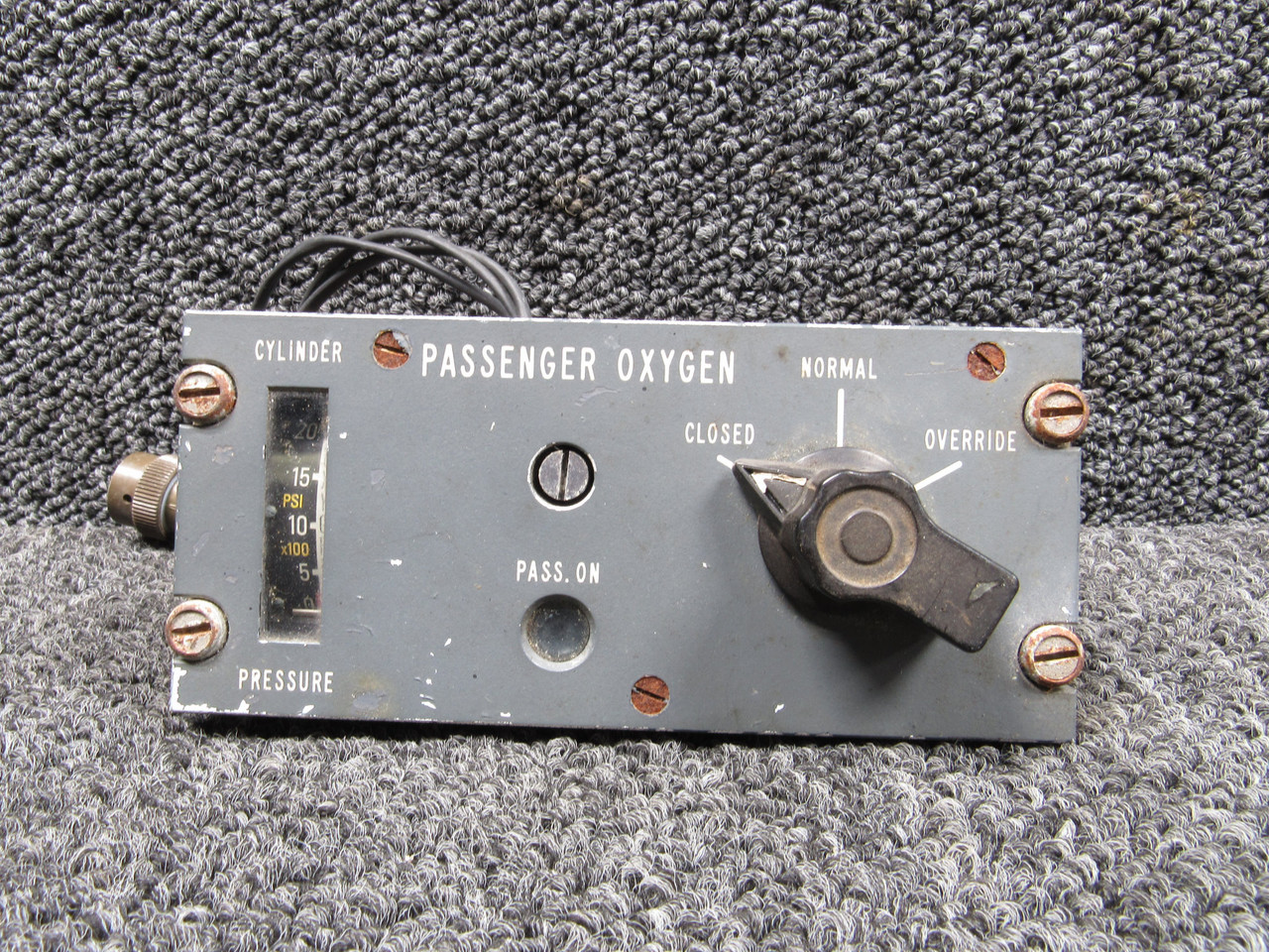 Aureliusページ RVA71 Eros Passenger Oxygen Panel with Altimeter Regulator Valve