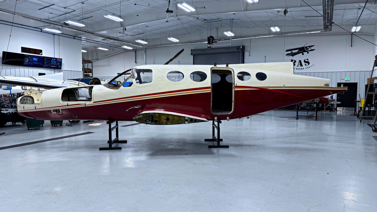 Cessna 421C Fuselage with Bill of Sale, Airworthiness, Data Tag