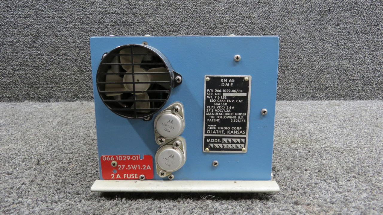 066-1029-00-01 King Radio KN-65 DME Processor with Tray & Mods (Volts: 14-28)