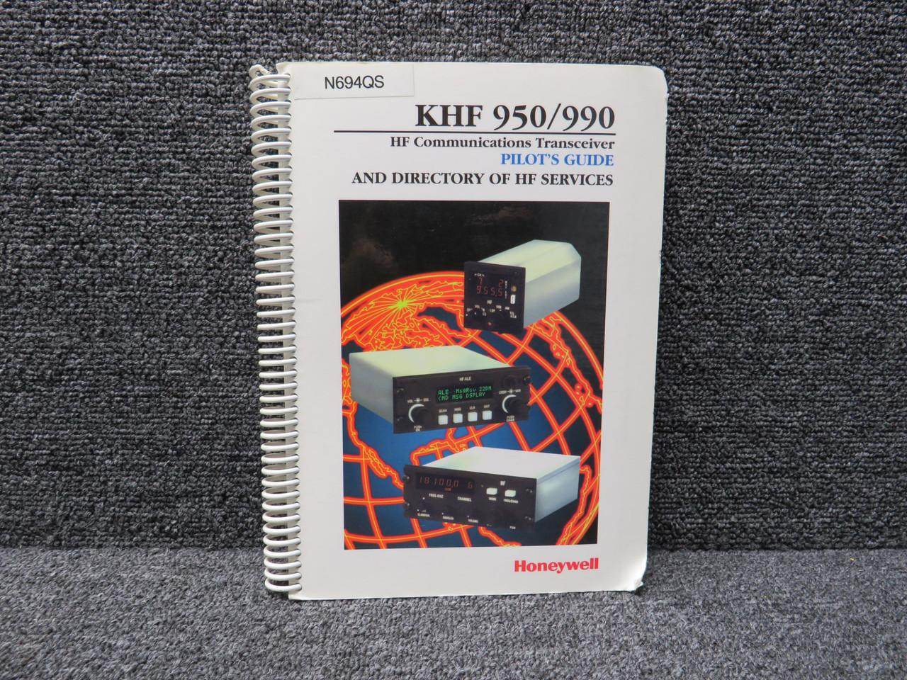 Honeywell 1996 KHF 950/990 HF Comm Transceiver Pilots Guide and