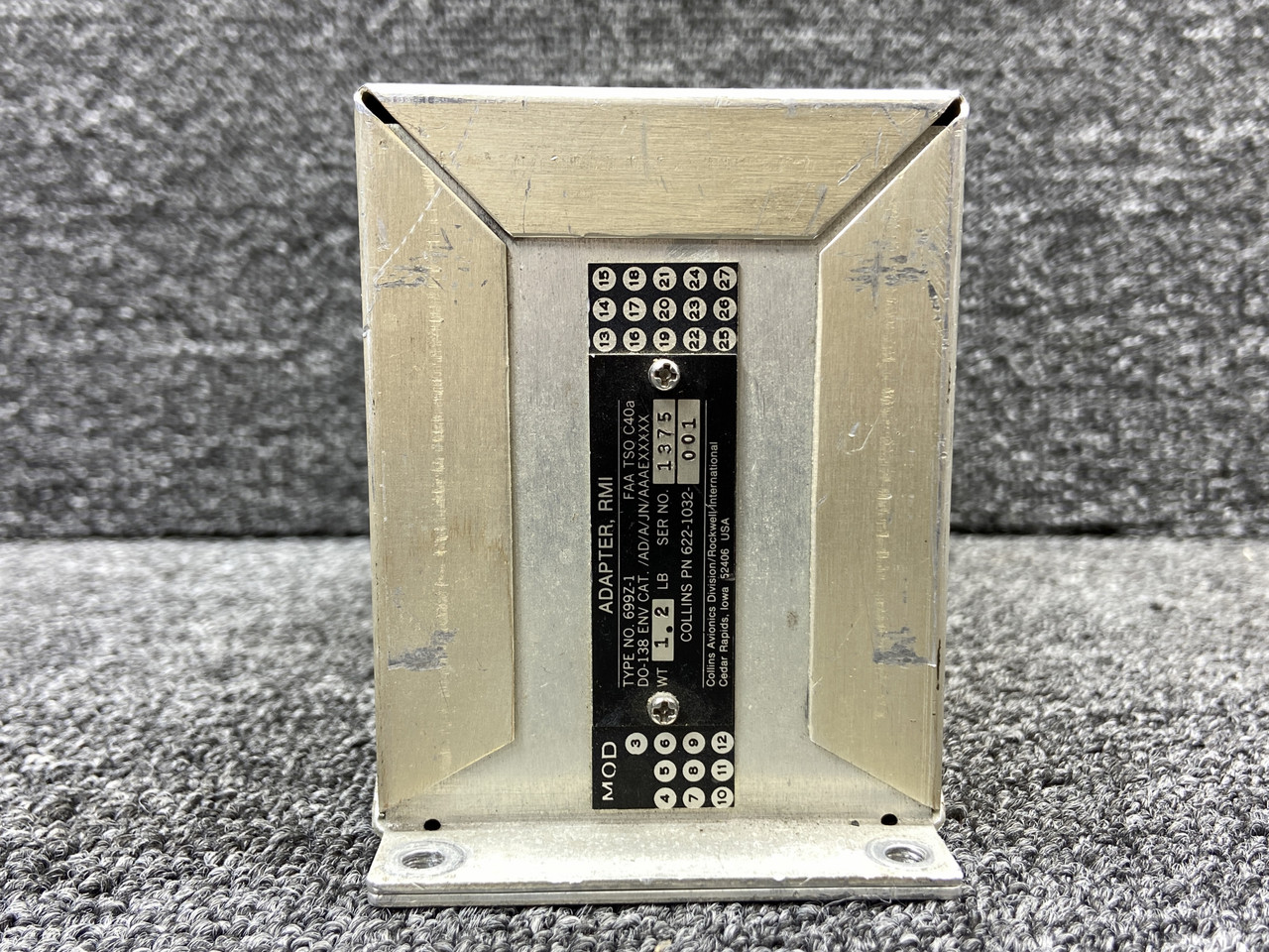 622-1032-001 Collins Avionics 699Z-1 RMI Adapter Unit w Mods (No Connector)