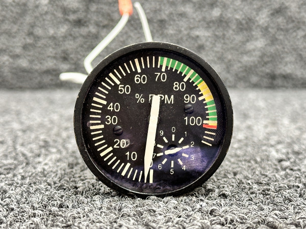 611-40059 Ahlers Aerospace Percent RPM Tachometer Indicator Unit
