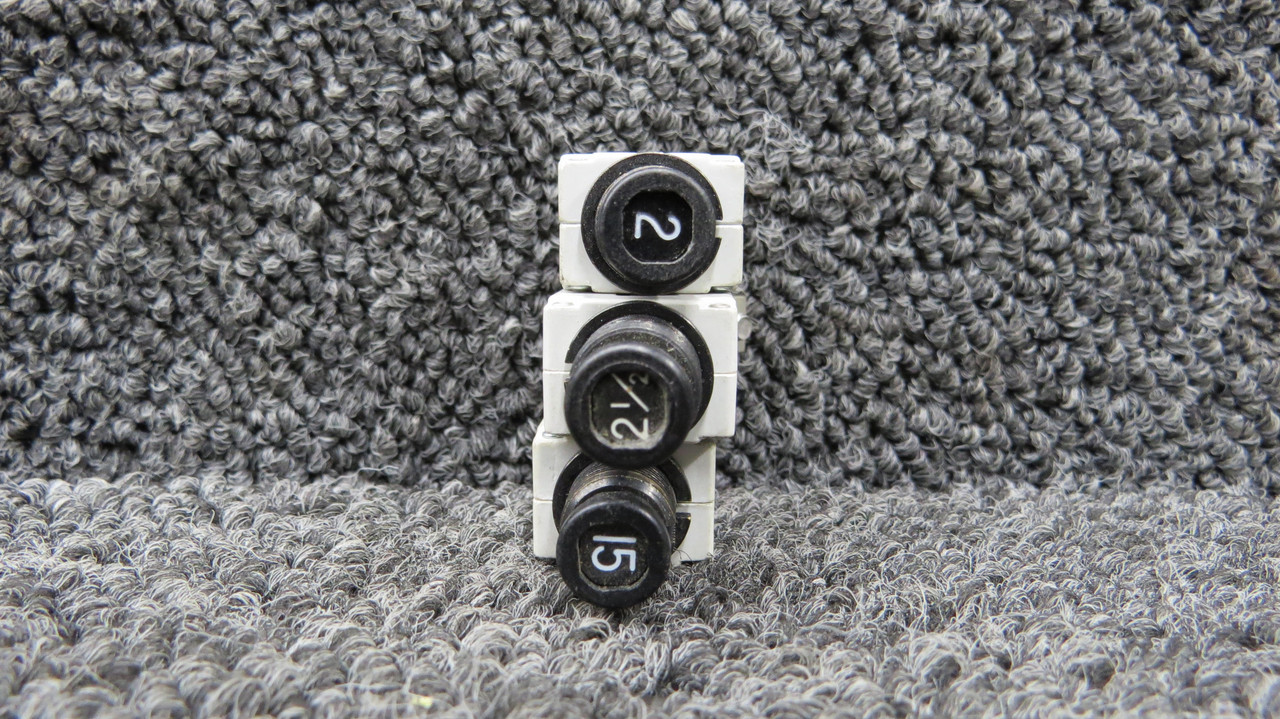 カリン 7274-2-2, 7274-11-1/2, 7274-2-15 Klixon Set of 3 Push Breakers