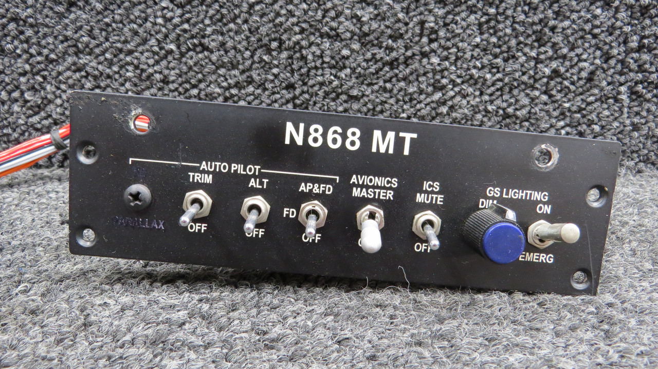 Cessna 337G Autopilot & Lighting Switch Panel Assembly (No PN)