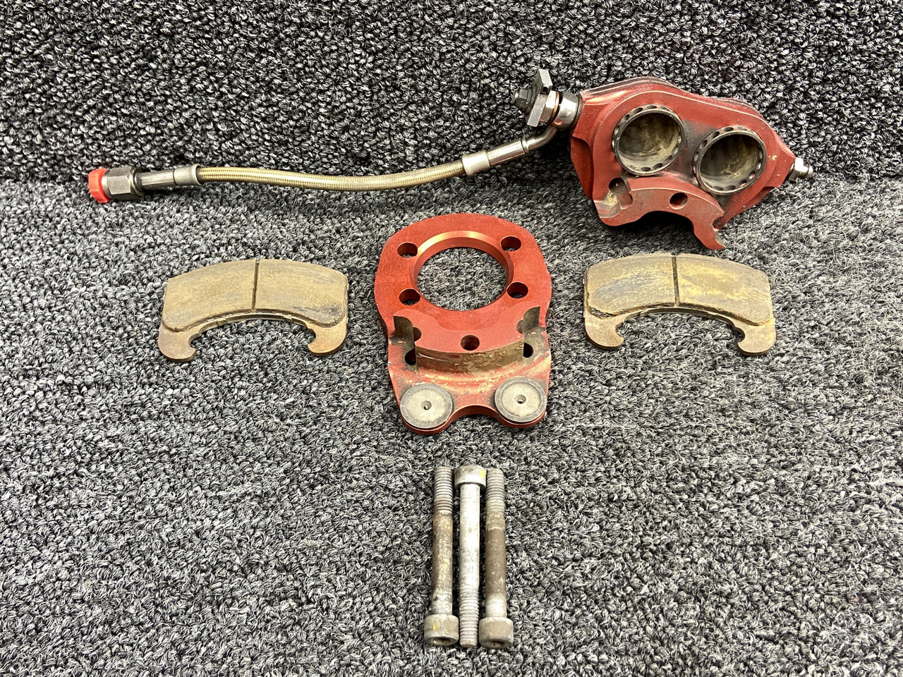 EA-003.3N, RNF-005-1(B) Beringer Brake Caliper w Torque Plate (Corroded Pads)