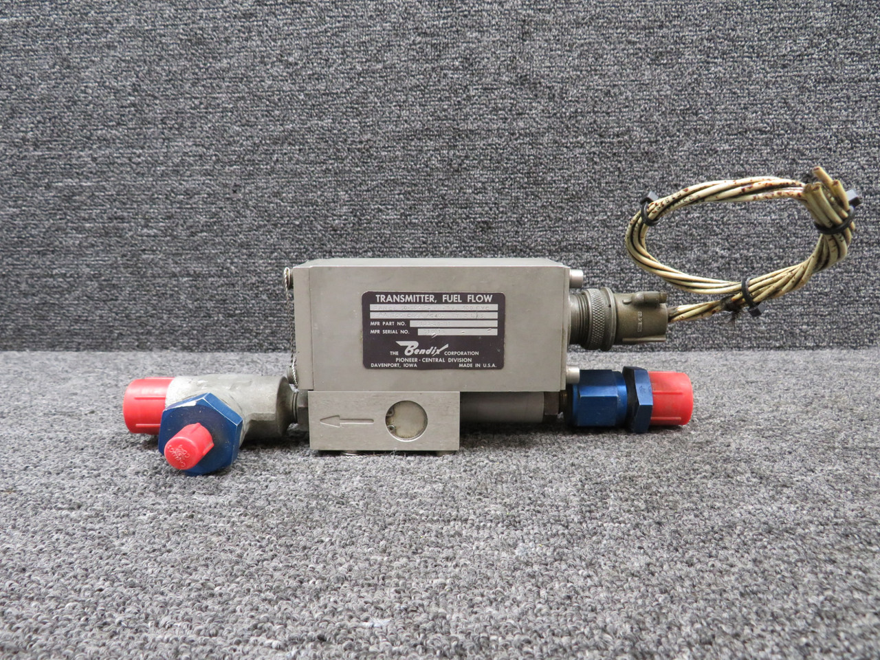 9133-25-B1 Bendix Fuel Flow Transmitter with Fittings and