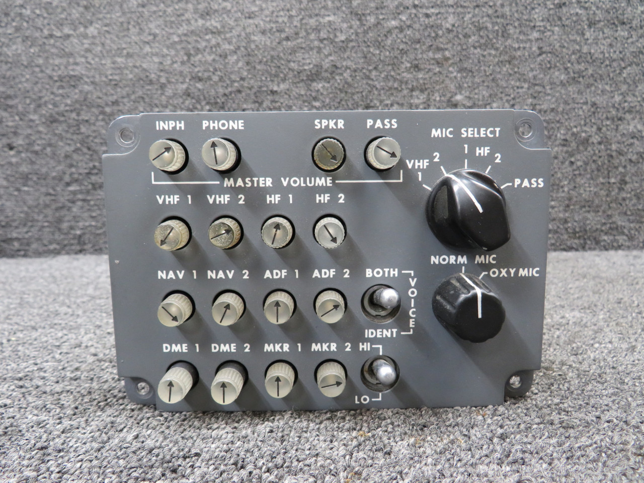 802-002 DB Systems Switch Panel Modified and Green Repairable Tag