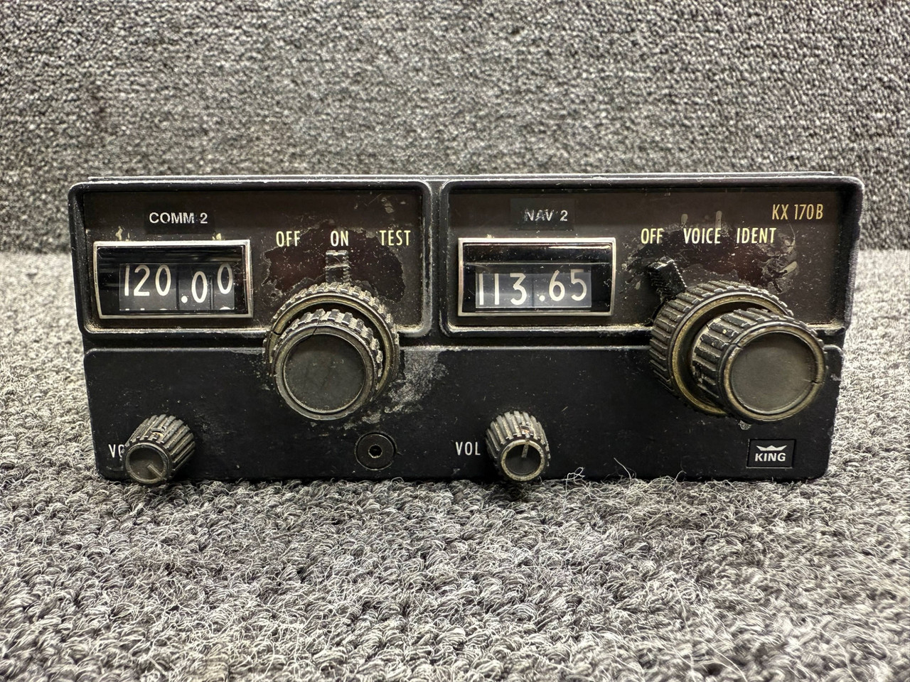 069-1020-00 King Radio KX-170B Nav-Com Radio with Mods (Core)