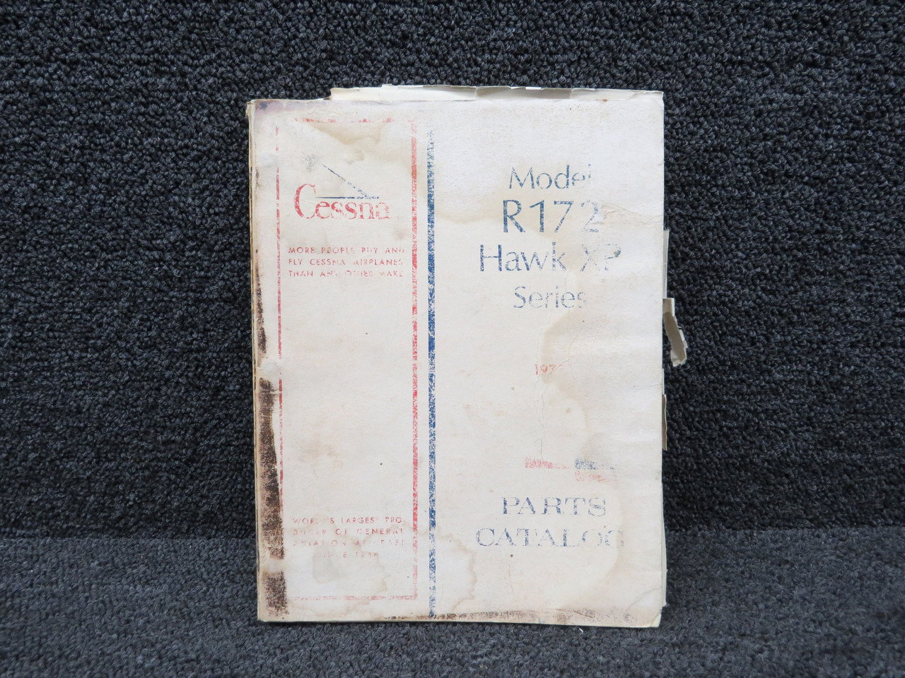 Cessna R172 Hawk XP Series Parts Catalog For Sale