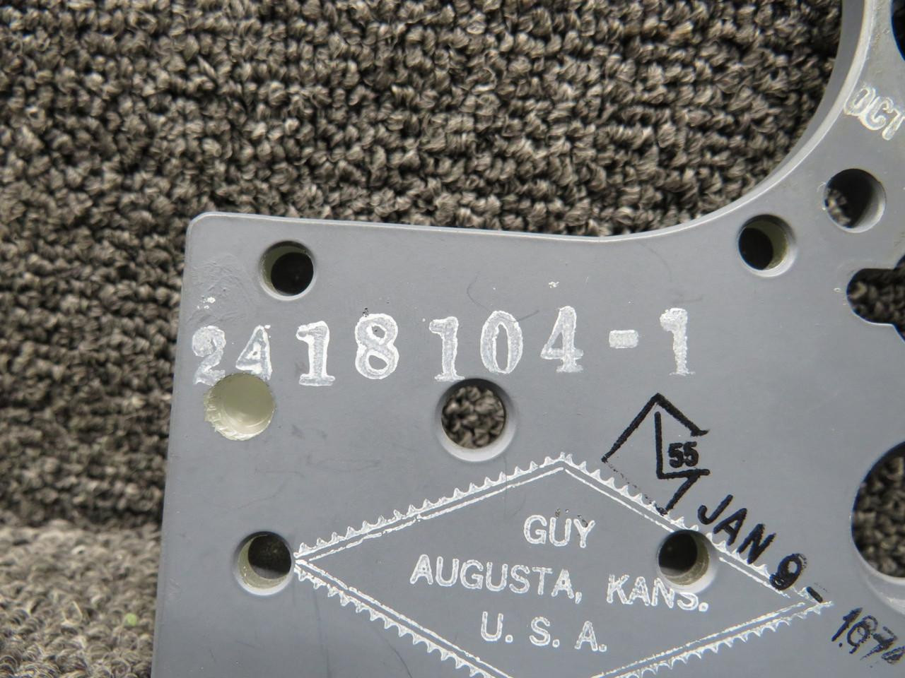 2418104-1 LearJet 24E Pressurization Panel Placard For Sale