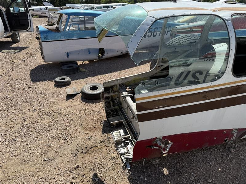 Beechcraft S35 Fuselage with Bill of Sale, Airworthiness, Tag, and Logs
