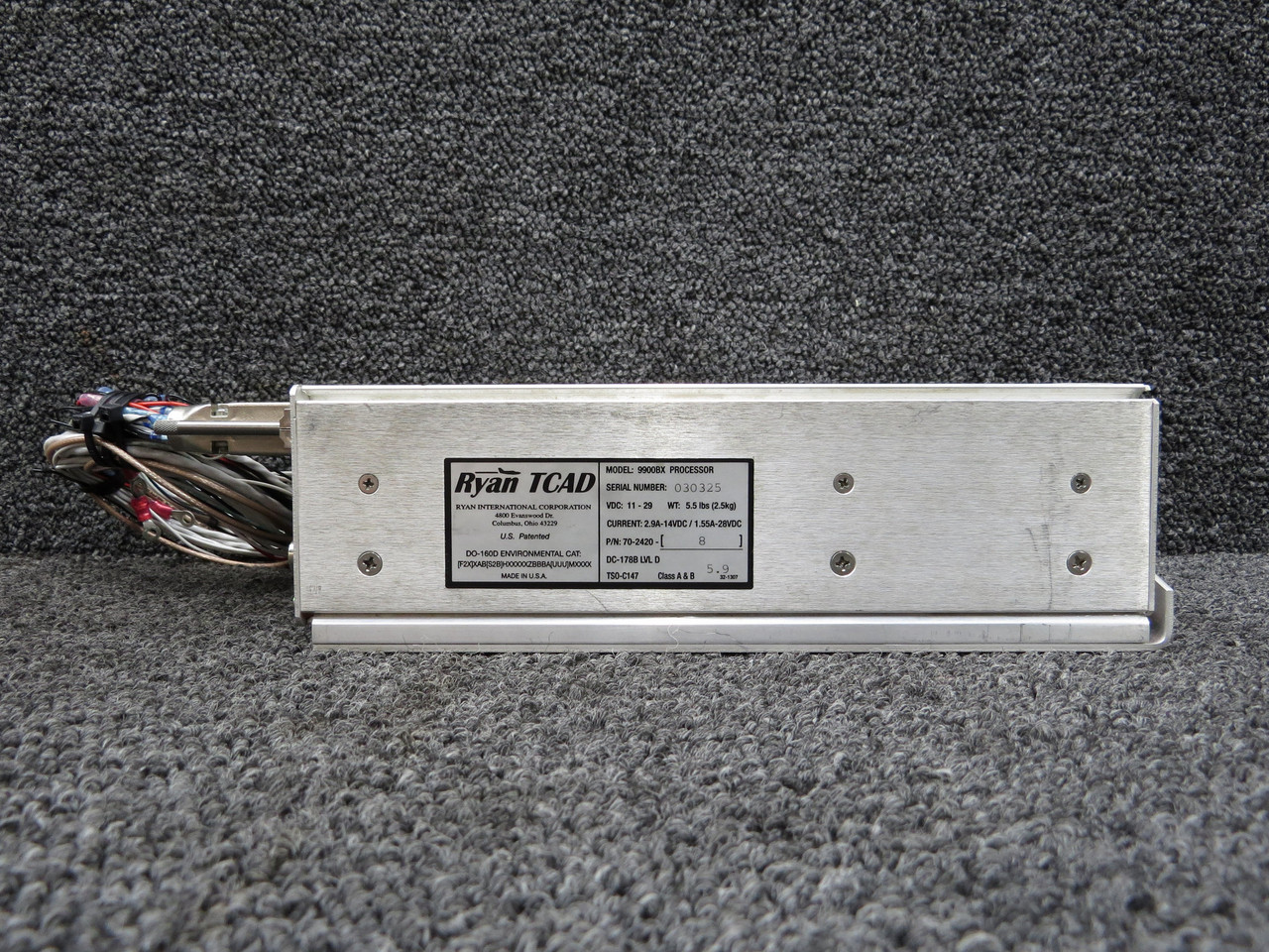 70-2420-8 Ryan TCAD 9900BX Processor with Tray (Voltage: 11-29)