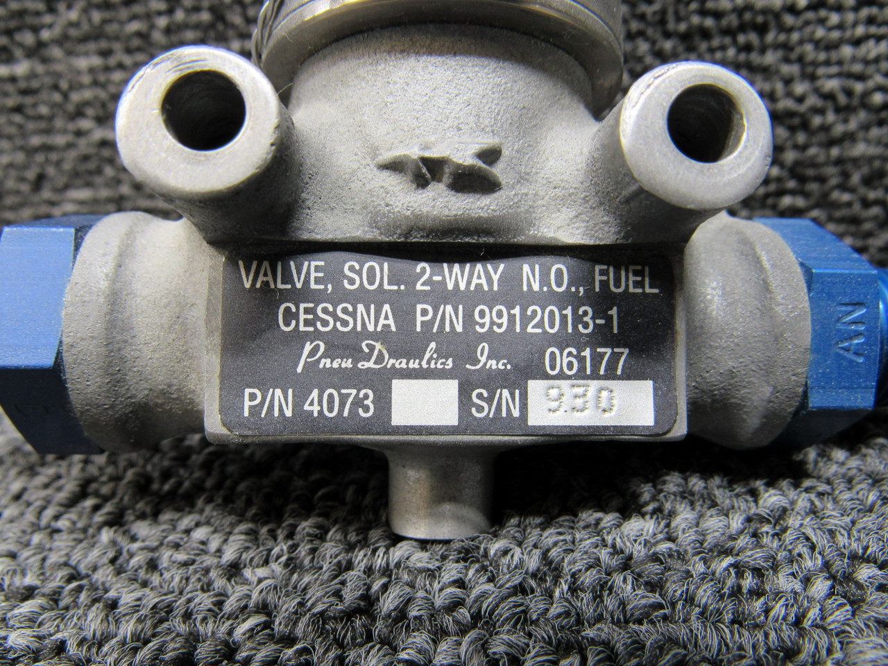 4073 (Alt: 9912013-1) PneuDraulics 2-Way N.O. Fuel Solenoid Valve