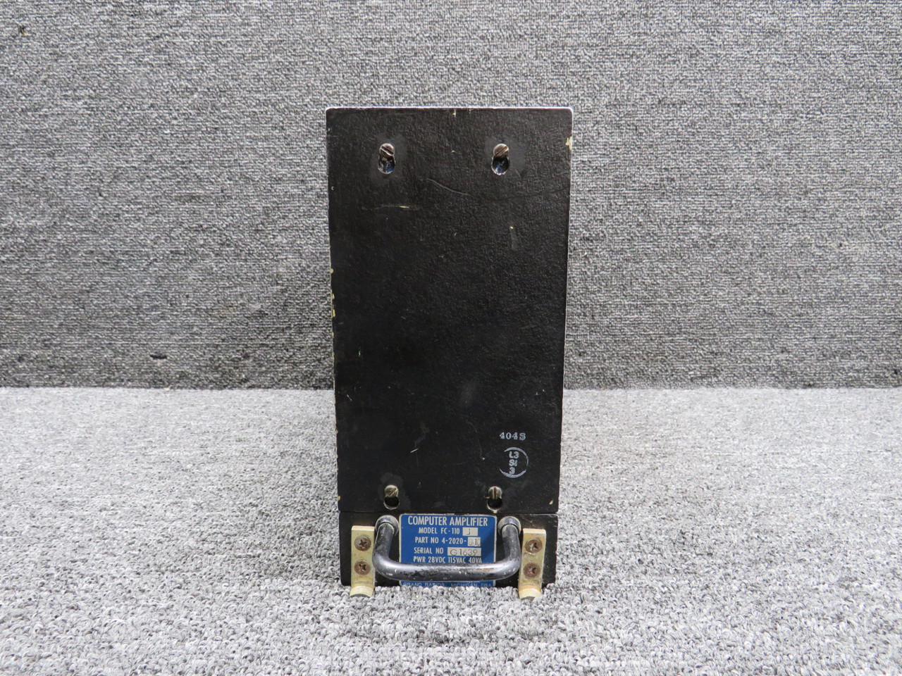 4-2020-010 JET FC-110J Computer Amplifier w Mods & Green Repairable Tag (Core)