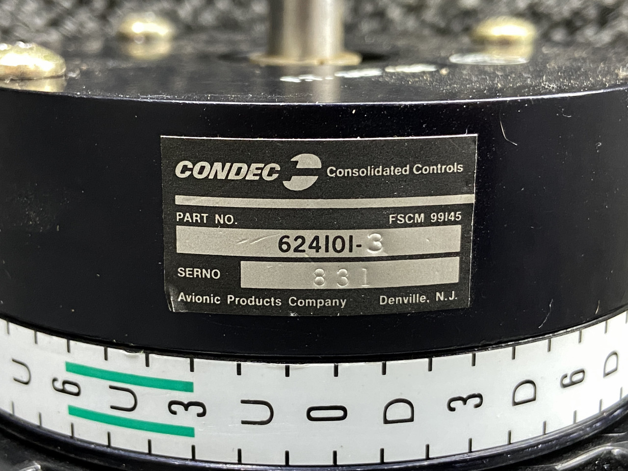 624101-3 Condec Consolidated Controls Elevator Trim Wheel Assembly for Sale