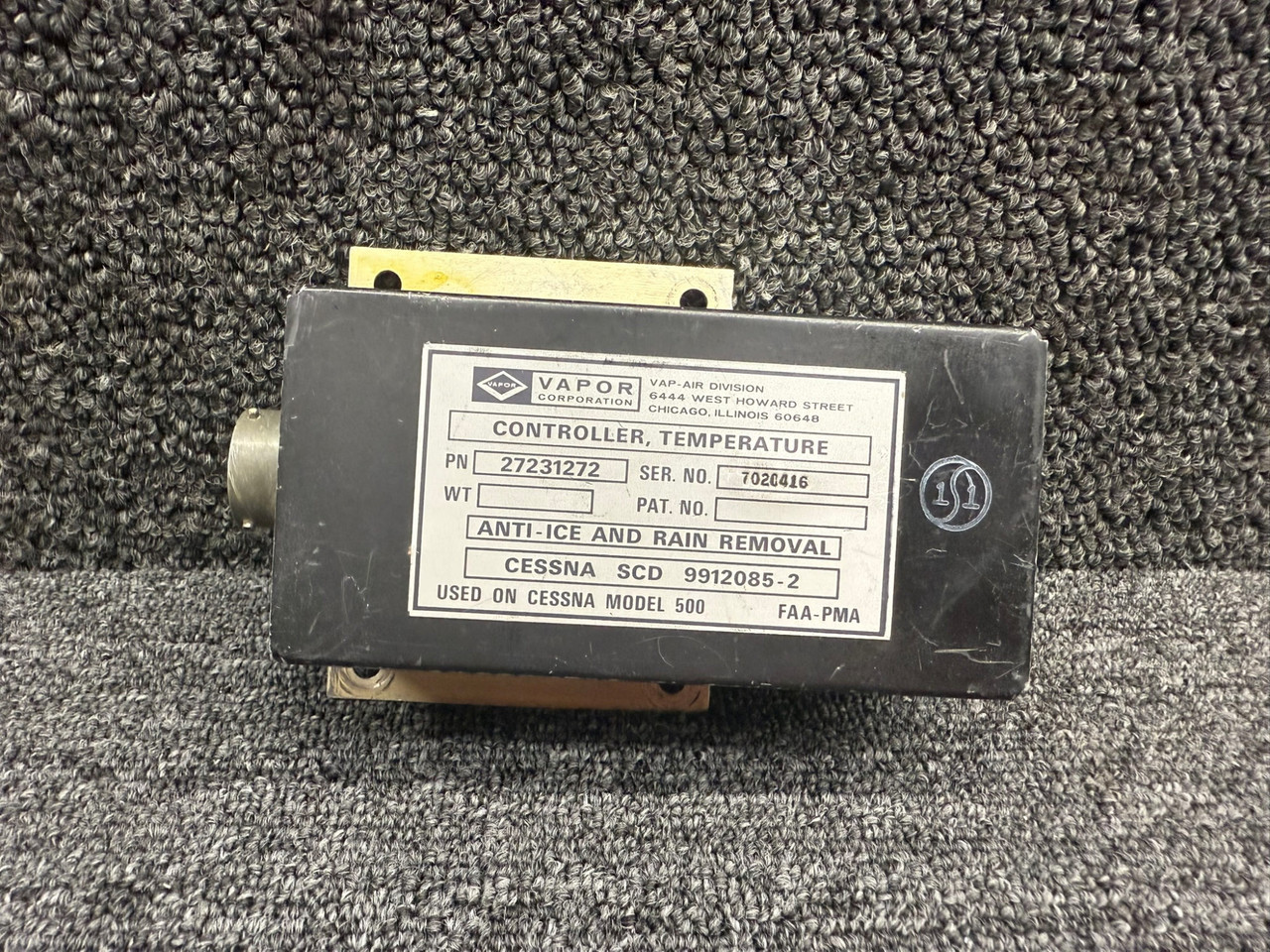 27231272-10 (Alt: 9912085-2) Parker Anti-Ice Temperature Controller (Core)