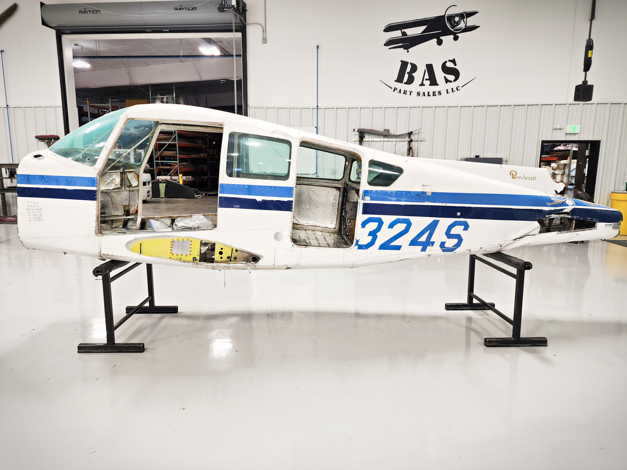 Beechcraft B24R Fuselage with Airworthiness, Bill of Sale, Data Tag and Log Books