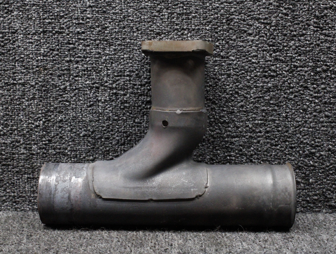 654324 Continental TSIO-550-C RH Exhaust Riser Tee with Probe Hole