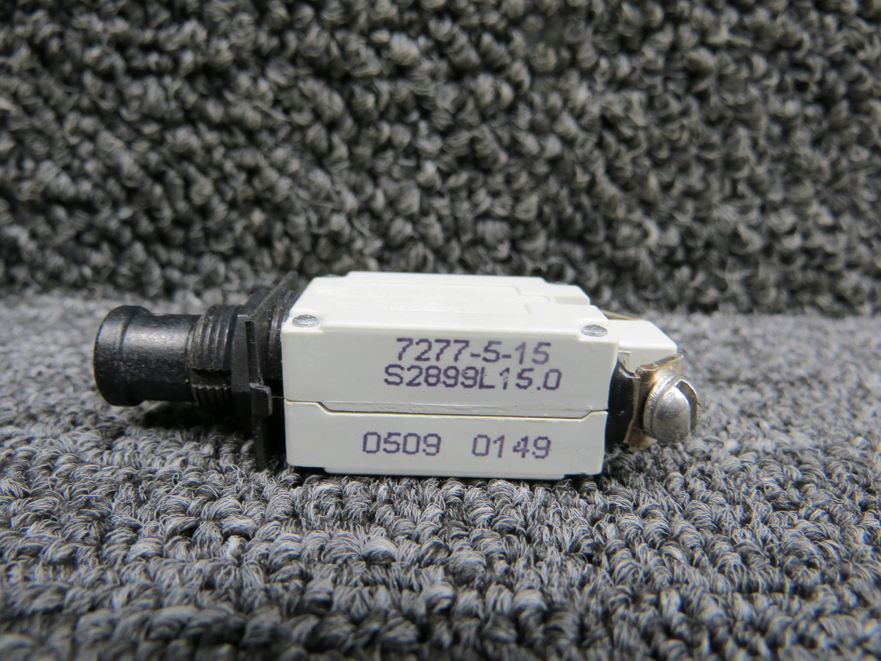 7277-5-15 Klixon Push Circuit Break Switch (Amps: 15) for Sale
