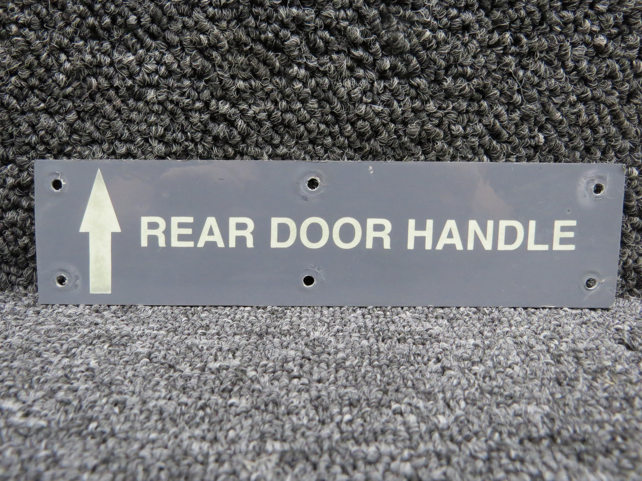 1201999-17 Cessna 206H Rear Cargo Door Handle Placard for Sale