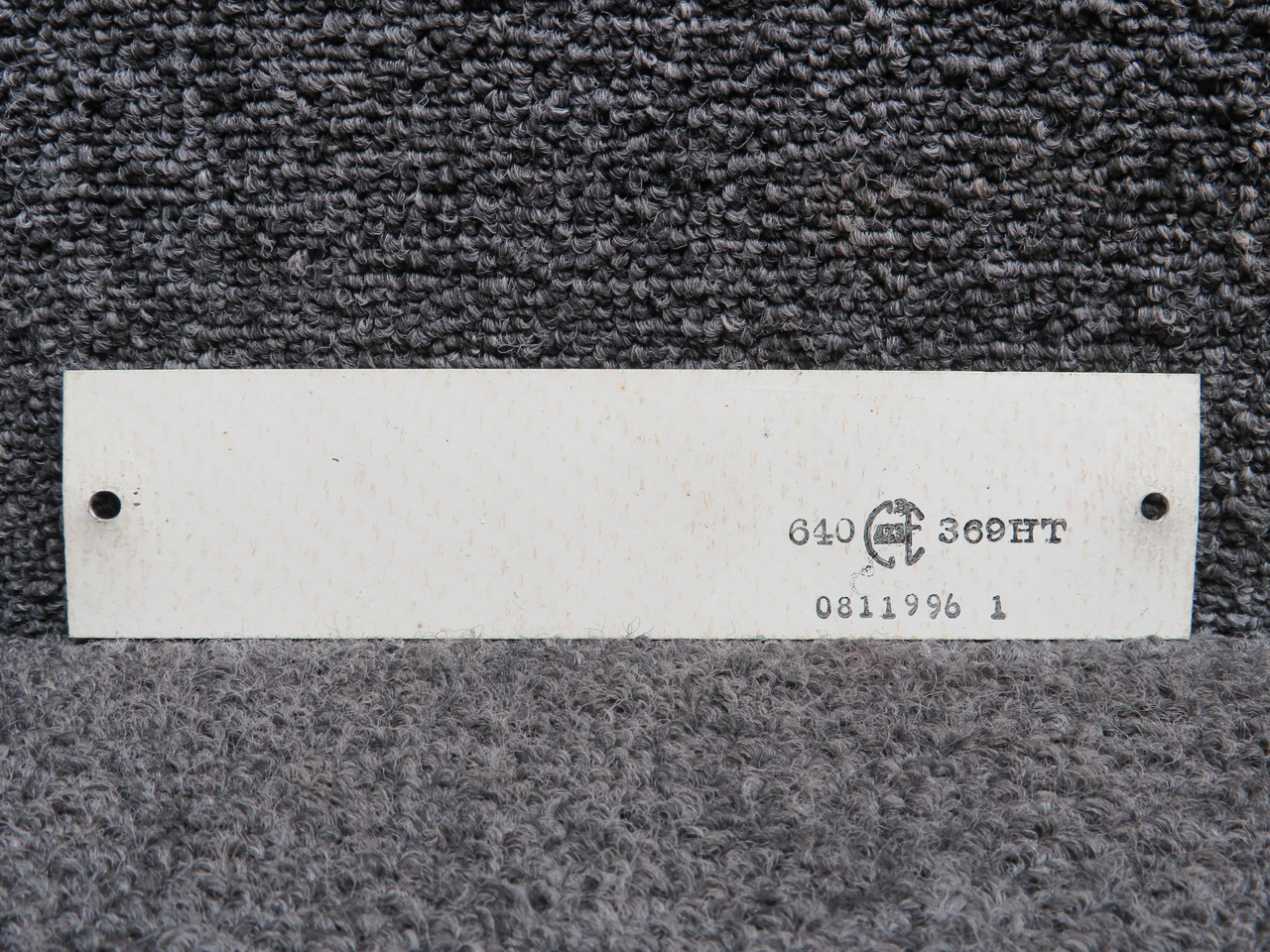 0811996-1 Cessna 310Q Maximum Baggage Capacity Placard