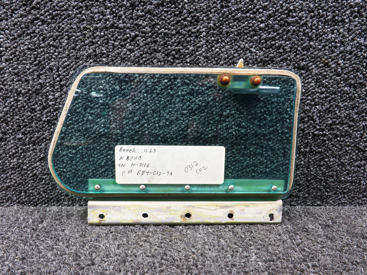 169-420038-37 Beechcraft C23 Pilot Storm Window Assembly (Tinted)