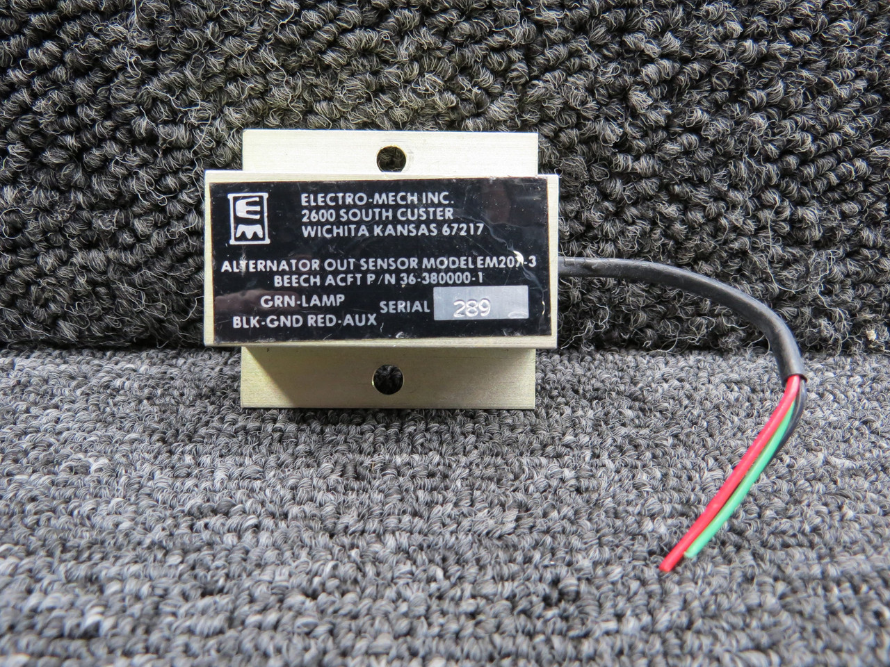 EM207-3 (Alt: 36-380000-1) Electro-Mech Alternator Out Sensor