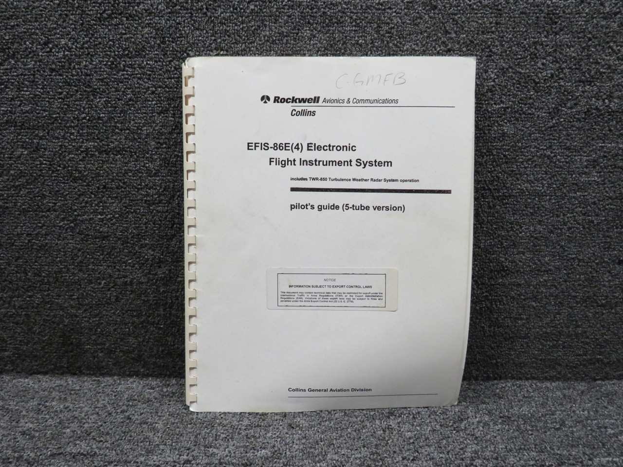523-0775369-003117 Rockwell Collins 1997 3rd Edition EFIS-86E(4) Pilots Guide