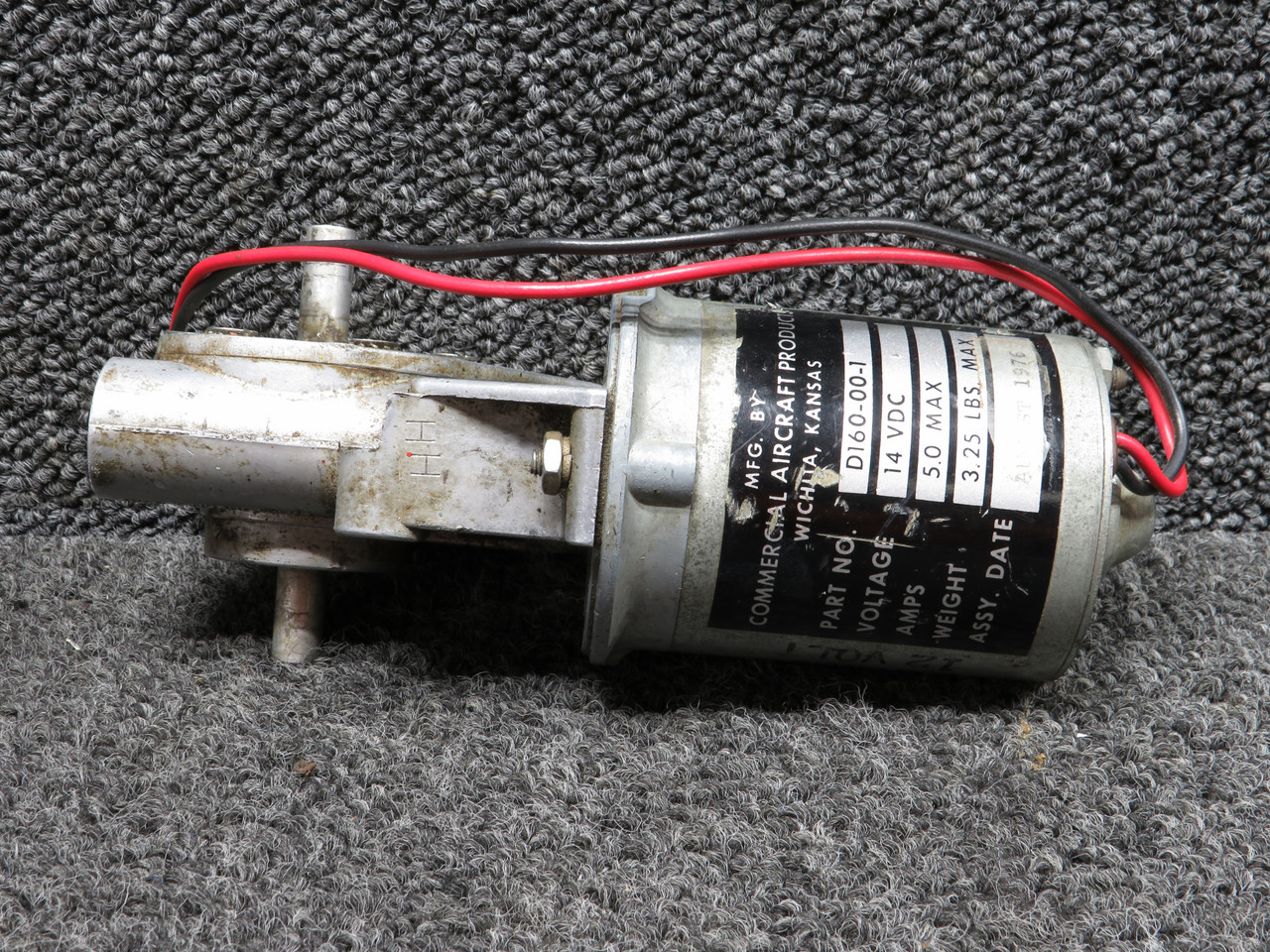 D160-00-1 Commercial Aircraft Products Flap Motor Actuator, 14