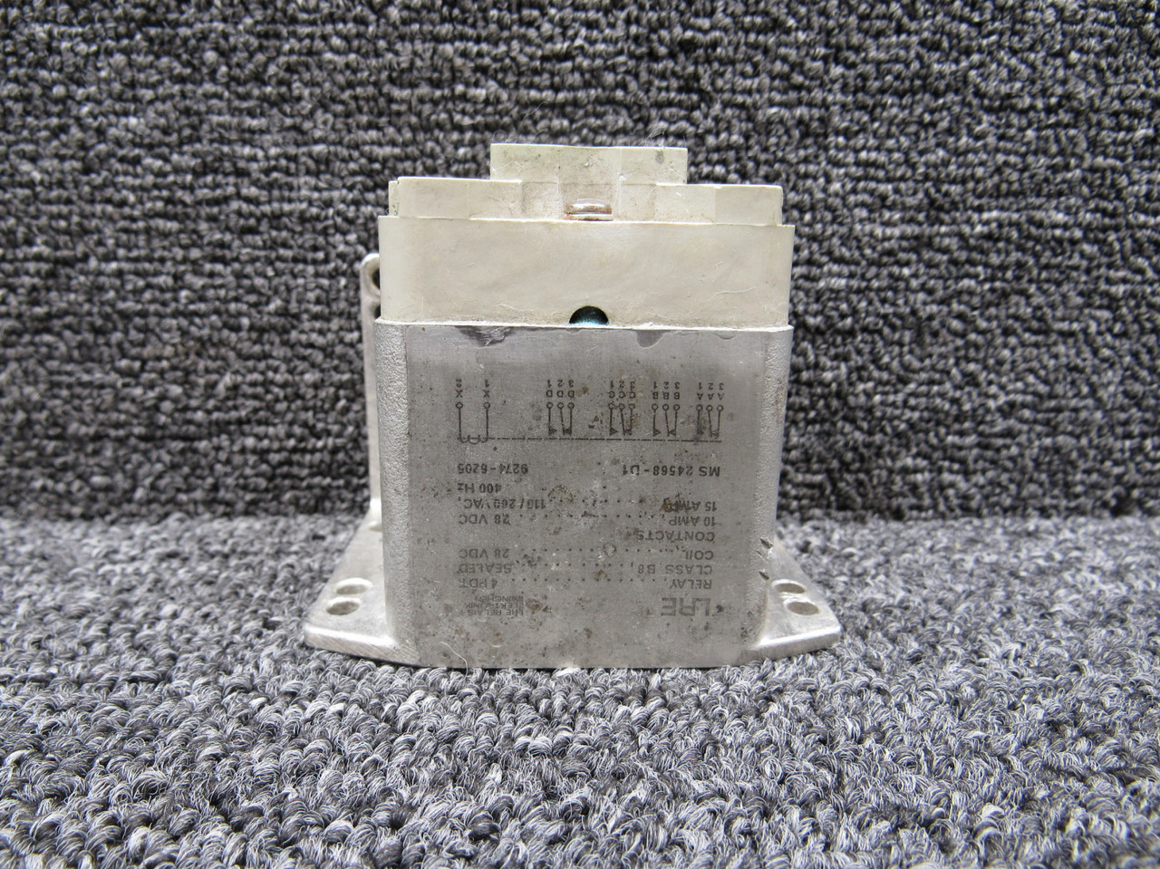 MS24568-D1 (Alt: 9274-6205) LRE Class B Sealed Relay (Volts: 28, Amps: 10)