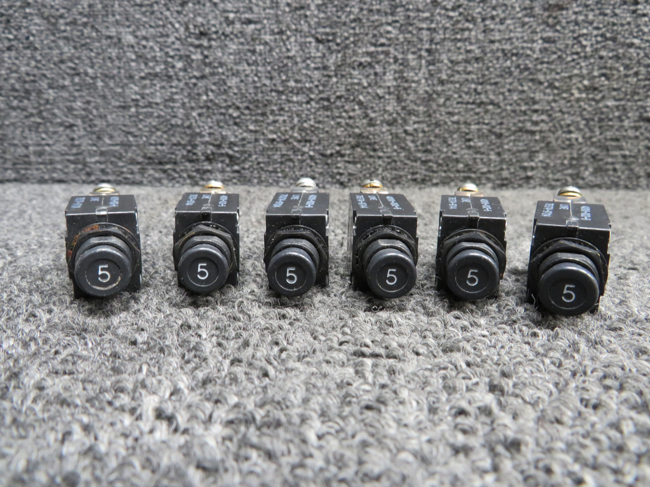 4200-002-5 Mechanical Products Push Breaker Switch 5 Amps (Set of 6)