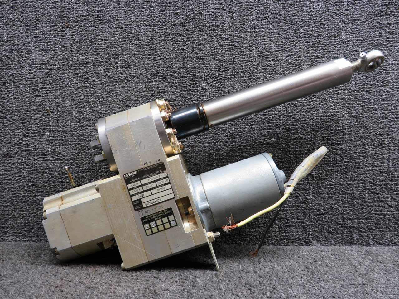 102000-7 Vickers Landing Gear Linear Actuator Assembly with Motor