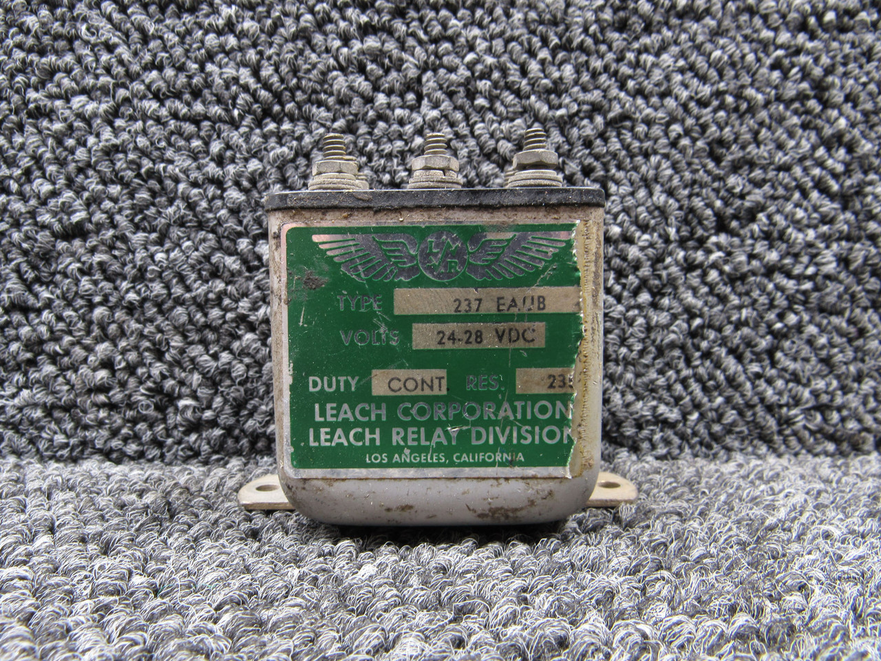 237-EAUB Leach Corp Relay Assembly (Volts: 24-28, Ohms: 235)