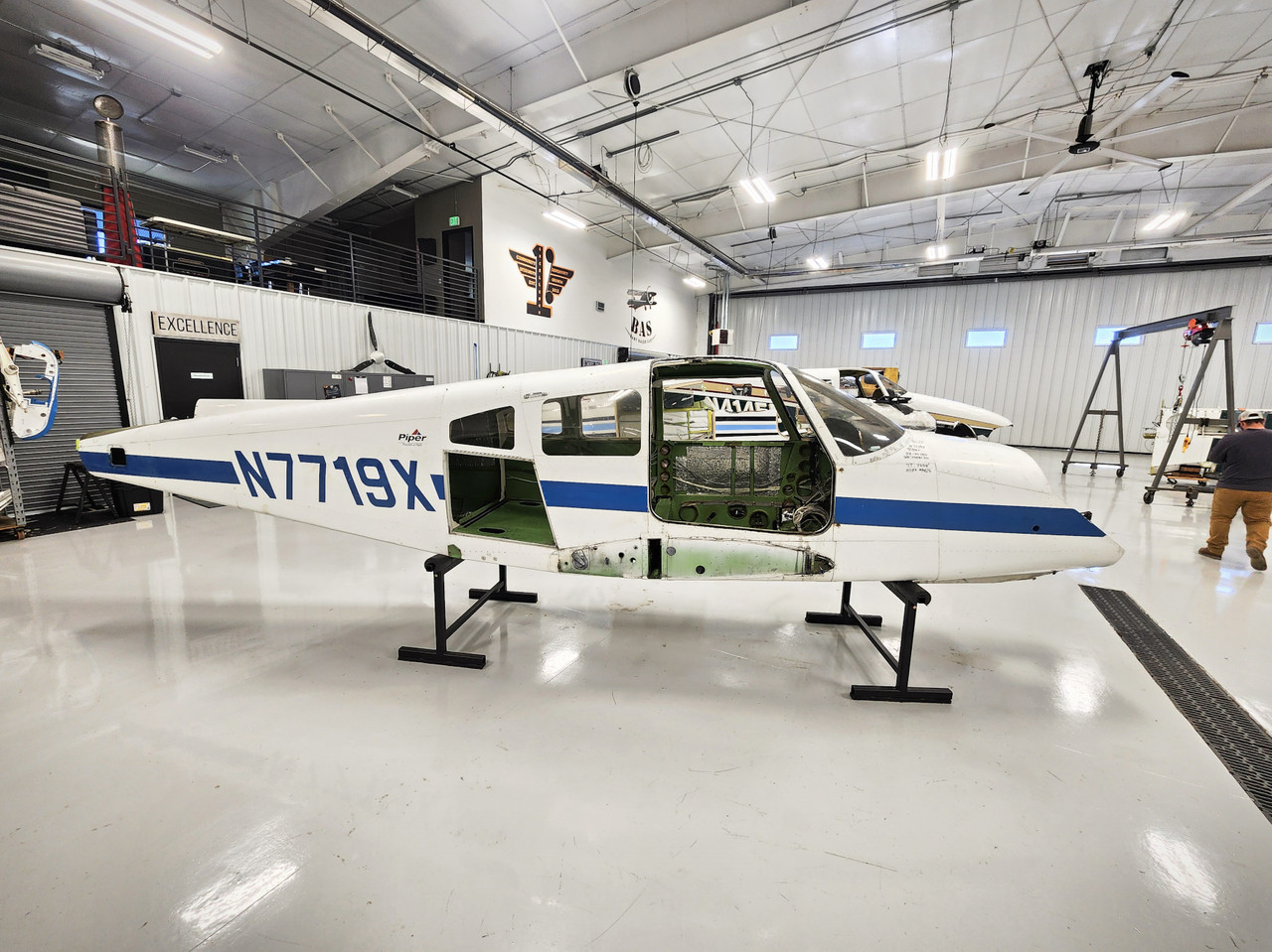 Piper PA44-180 Fuselage with Bill of Sale, Data Tag, Airworthiness, and Logbooks