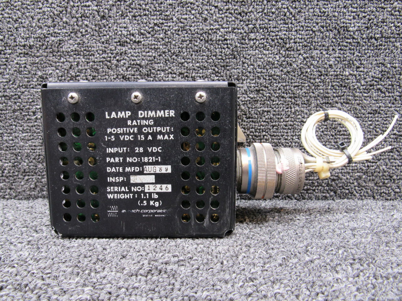 1821-1 Avetch Lamp Dimmer (28Volts)