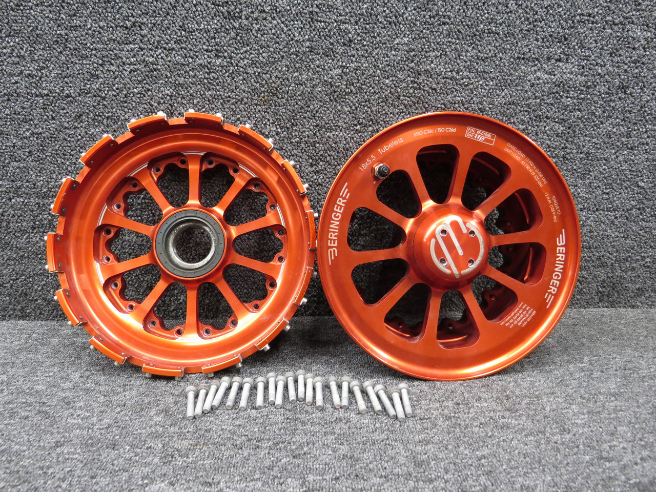 RF-010 (Alt: 34713-001) Beringer 18x5.5 Main Wheel Assembly LH