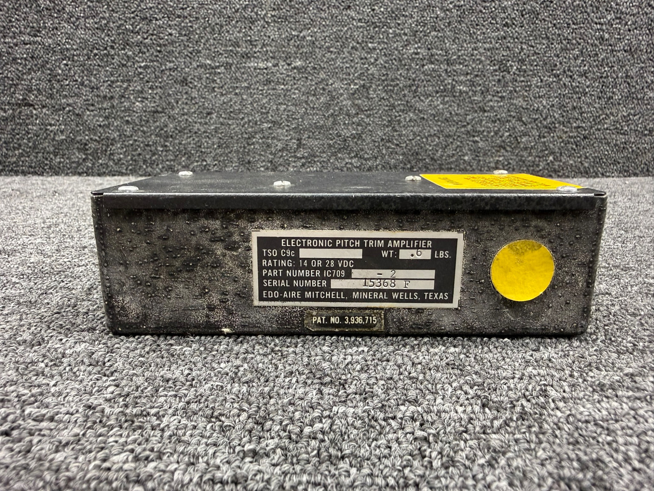 1C709-2 Edo-Aire Mitchell Electronic Pitch Trim Amplifier (Volts: 14-28)