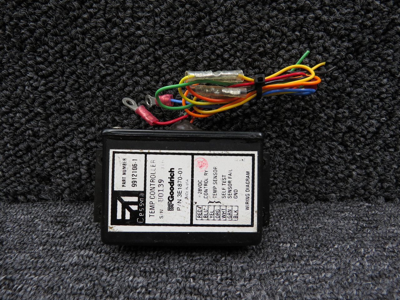 3E1870-01 (Alt: 9912106-1) BF Goodrich Temperature Controller (Volts: 28, Core)