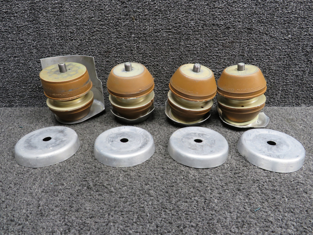 J-9612-43, J-9612-44 Continental IO-550-G Lord Engine Shock Mount Set of 4